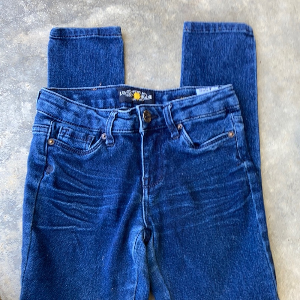 Girls Lucky Brand jeggings. Size 8